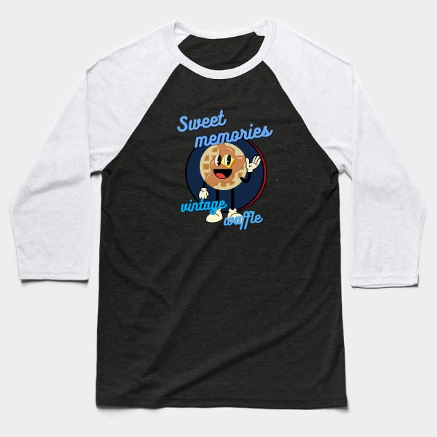 Sweet Memories: Vintage Waffle Baseball T-Shirt by PoiesisCB